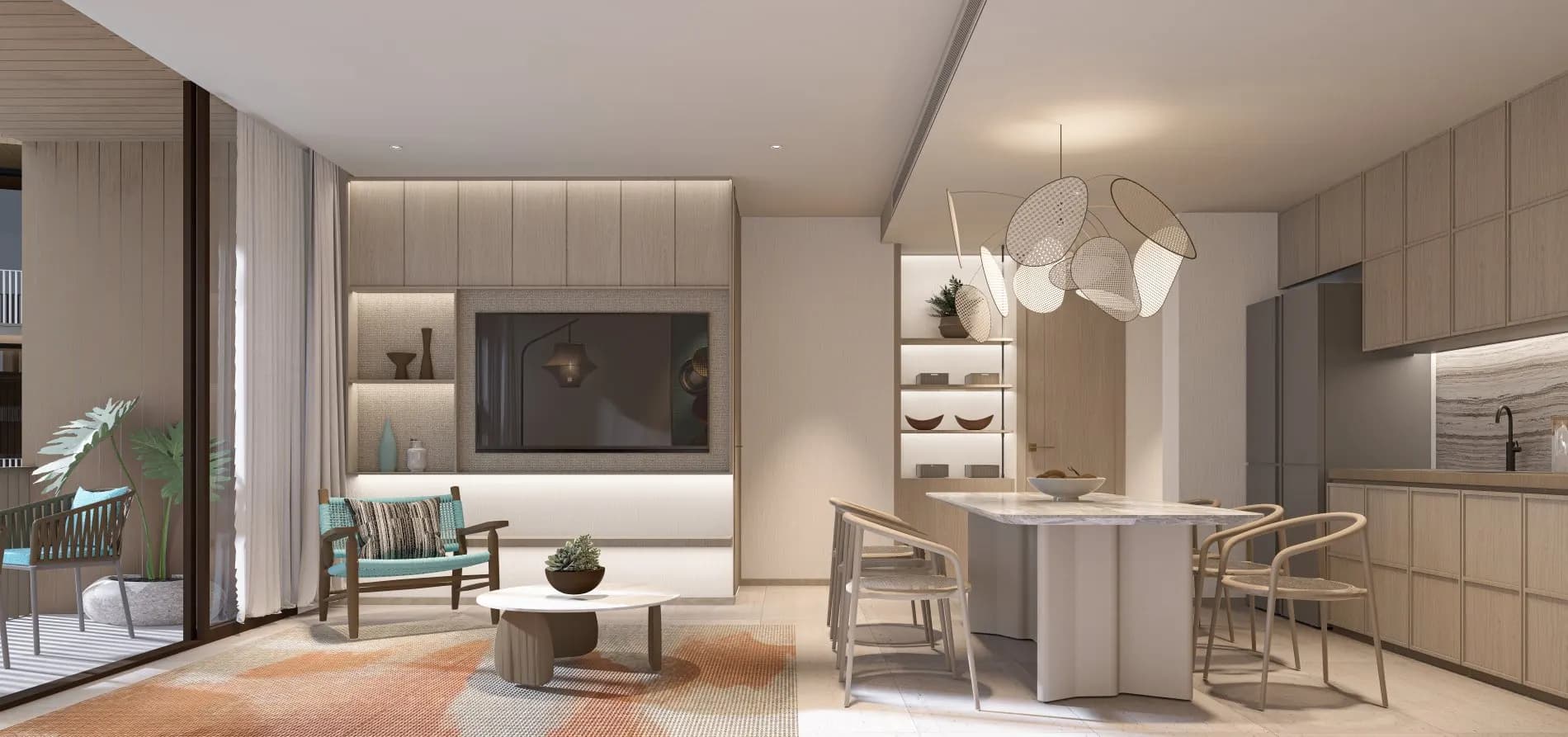 Столовая зона открытой планировки